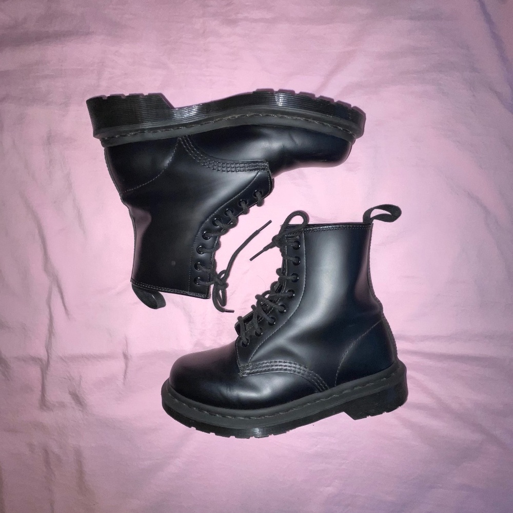 SOLD Black Lace Up Boots